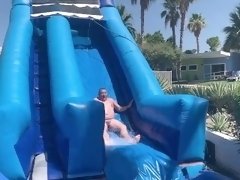 Naked Waterslide at 'Bears on the Prowl' at the CCBC Resort