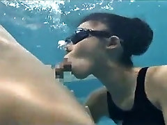 asian sexy underwater blowjob