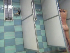 Amazing amateurs in a public shower room