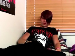 Twink movie of Gorgeous, floppy-haired and with a pierced li