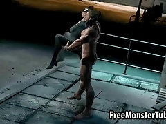 3 DIMENSIONAL Catwoman getting humped firm by Wolverine