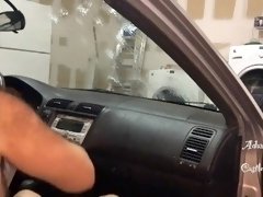 Stud N Briefs Cleans Car Windows 2