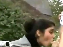 Indian Girl From Britain Having Fun Outside