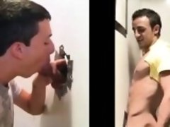 Straight dude tricked into blowjob at gay gloryhole