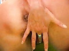 Nice tit mature babe using a big dildo