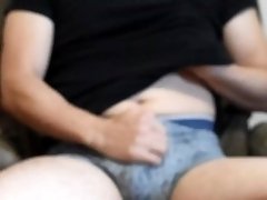 japanese touched tiny dick with underwear on
