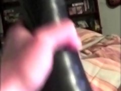 Fucked Pink Fleshlight! Male POV - Uncut Cock Cums! Soft to Hard