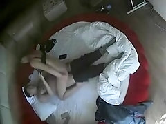 Passionate Japanese couple enjoying wild sex on hidden cam