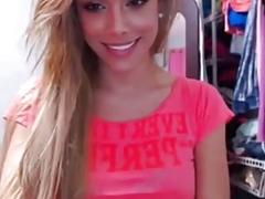 Alluring blonde beauty does the most amazing shemale solo ever