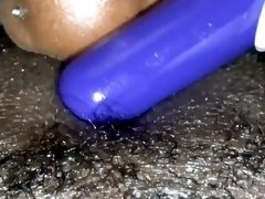 Black lesbians eating pussy with vibrator