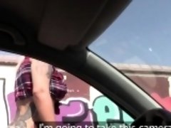 Fake cop bangs huge boobs inked blonde