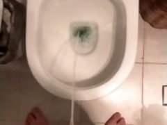 Long pissing at my friends house