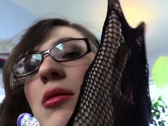 Kinky Tgirl Stefani have fun with dildos